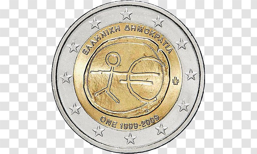 2 Euro Coin Germany Maltese Coins - Money Transparent PNG