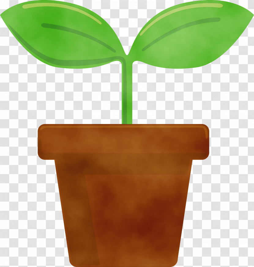 Flowerpot Green Leaf Plant Plastic Transparent PNG