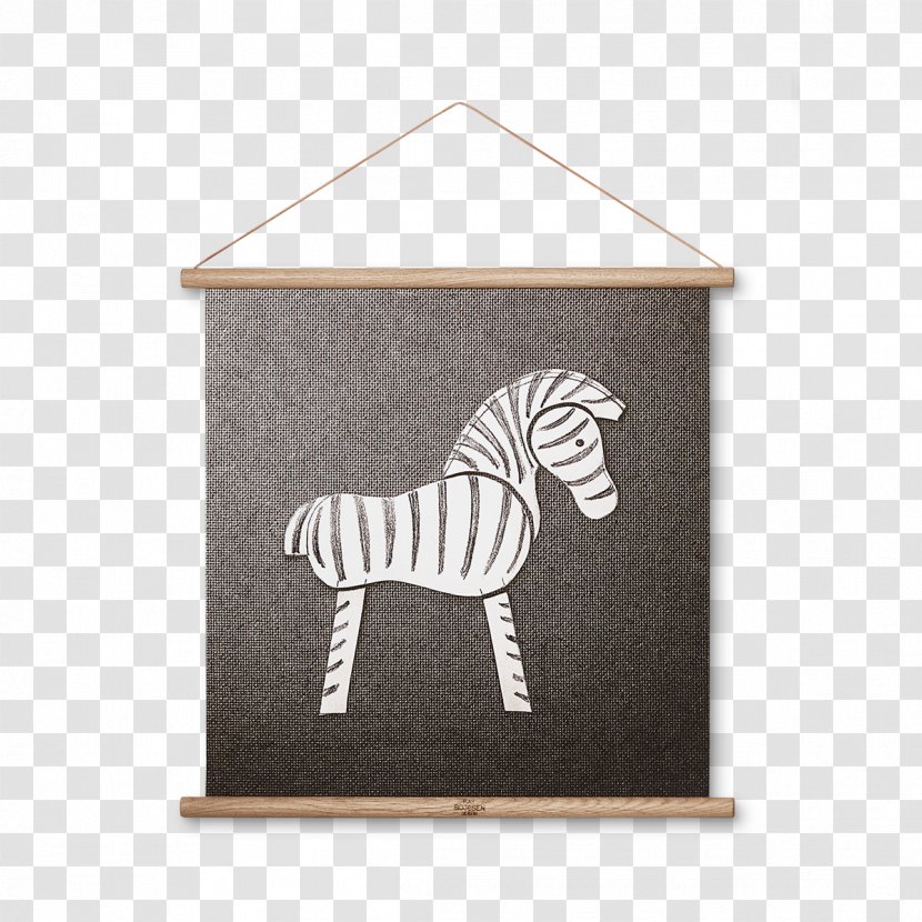 Kay Bojesen Zebra Photo Line Drawing Poster Wooden Sketch Design - Rectangle Transparent PNG