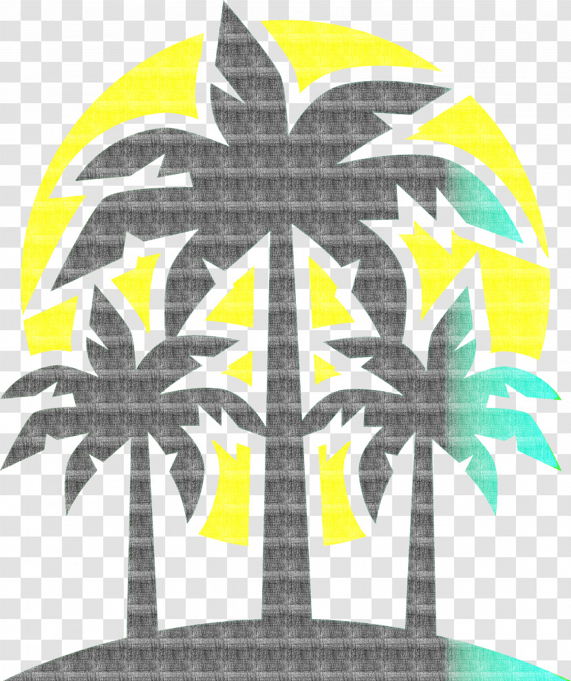 Palm Tree Beach Tropical Transparent PNG