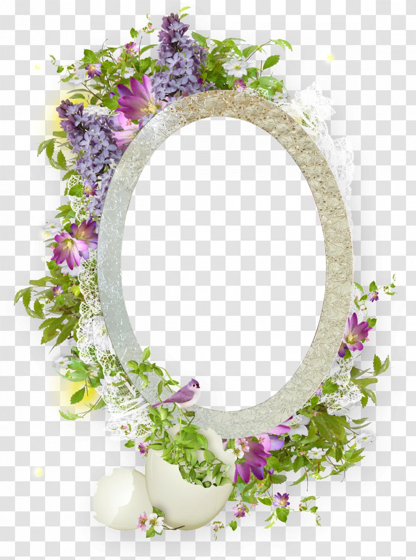 Paper Picture Frames Flower Clip Art - Decor - Easter Frame Transparent PNG