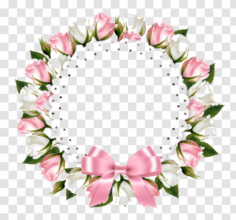 Flower Pink Rose Illustration - Decor - Beautiful Flowers Ring Transparent PNG