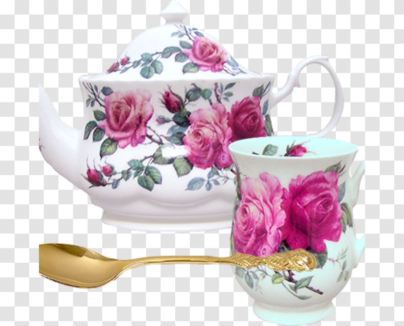 The Teapot Tableware Saucer - Rose - Chinese Tea Transparent PNG