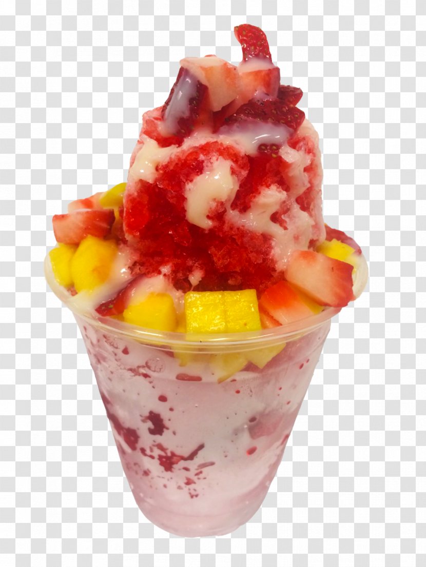 Ice Cream Snow Cone Sundae Shaved Italian - Frozen Yogurt - ICECREAM Transparent PNG