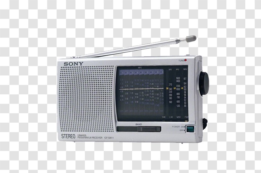 Digital Radio FM Broadcasting Sony Shortwave Receiver Transparent PNG