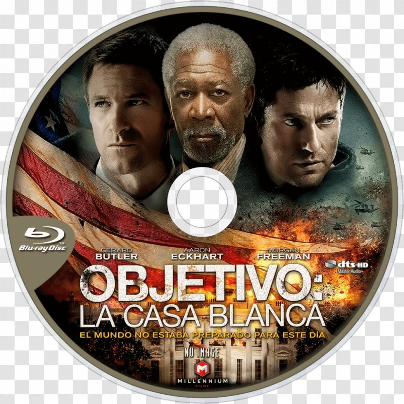 Gerard Butler Morgan Freeman Antoine Fuqua Olympus Has Fallen Blu-ray Disc - Film Producer - Dvd Transparent PNG