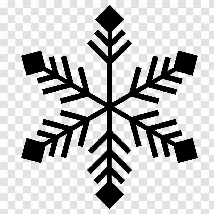 Snowflake - Monochrome Photography - Black And White Transparent PNG