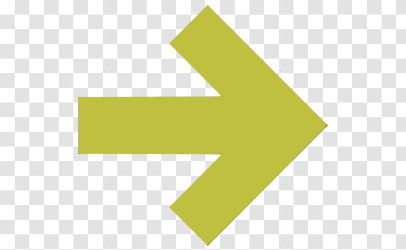 Yellow Arrow - Green - Symbol Transparent PNG