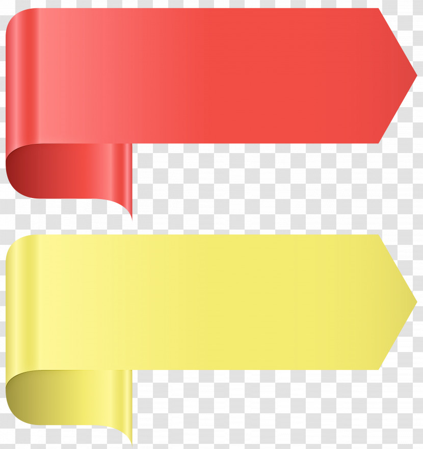Yellow Red Material Property Rectangle Transparent PNG