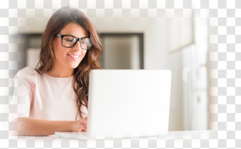 Laptop Woman Mobile App Business Stock Photography - Frame Transparent PNG