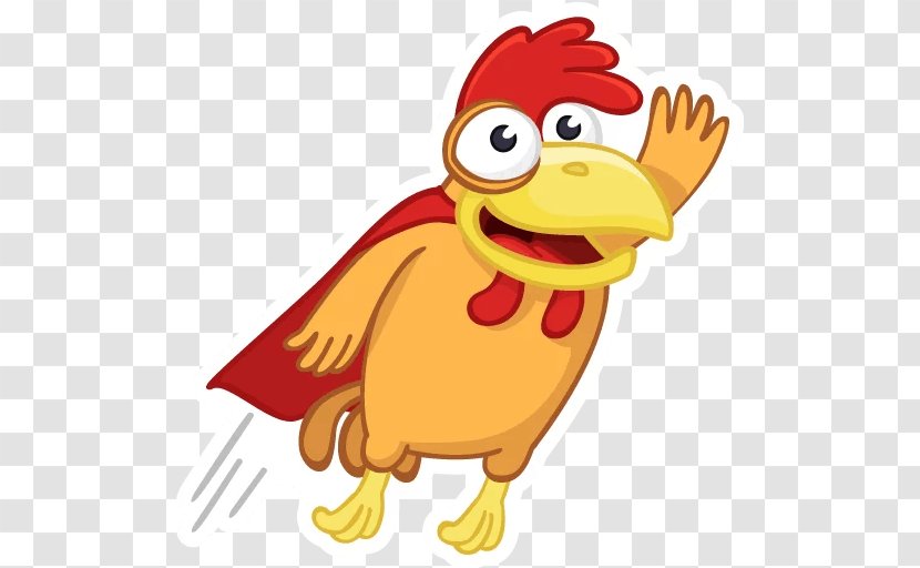 Cartoon Chicken Rooster Bird Beak Transparent PNG