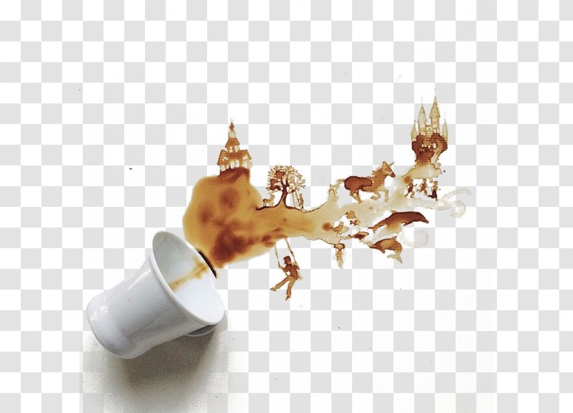 Coffee Latte Art Cafe Artist - Illustration Transparent PNG