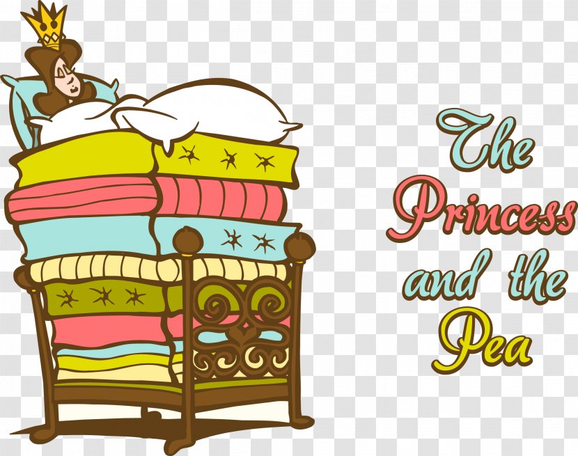 The Princess And Pea T-shirt Cartoon - Comics - Vector Bed Transparent PNG