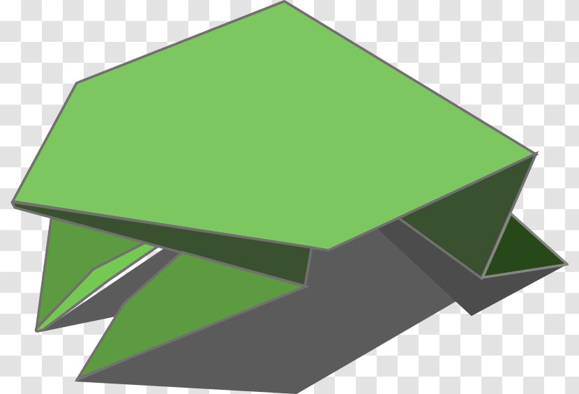 Frog Crane Origami Paper Clip Art - Fold Vector Transparent PNG