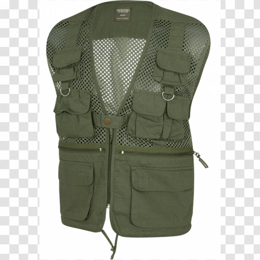 Gilets Waistcoat Clothing Bodywarmer - Camouflage - Green Vest Transparent PNG