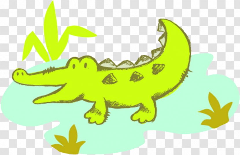 Cartoon Hippopotamus Illustration - Crocodile Clips Transparent PNG