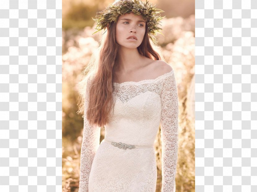 Wedding Dress Bride Neckline Clothing - Frame - Fashion Lace Transparent PNG