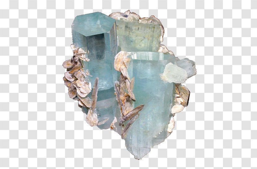 Gemstone Crystal Mineral Aquamarine Color Transparent PNG