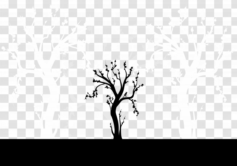 White Graphic Design Pattern - Stock Photography - Dead Tree Silhouette Background Transparent PNG