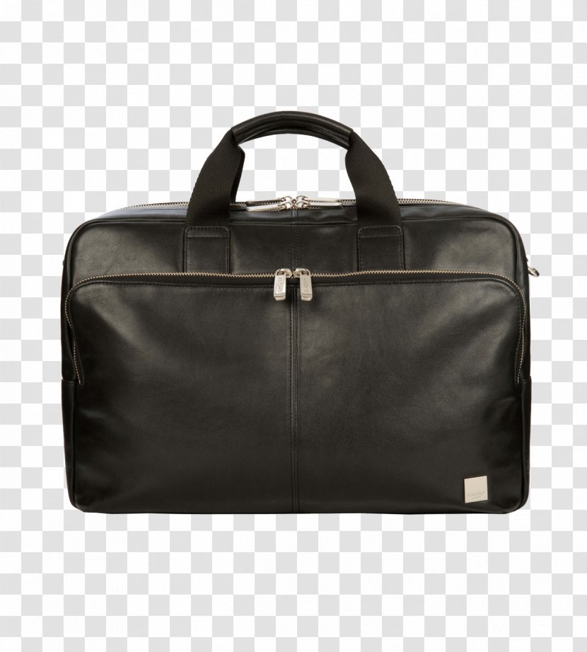 Briefcase Bag Leather Laptop Backpack - Black Transparent PNG