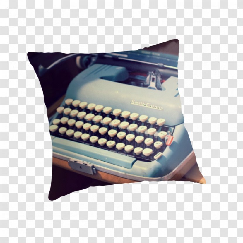 Typewriter Sewing Machines Turquoise Tiffany Blue Color - Throw Pillows Transparent PNG