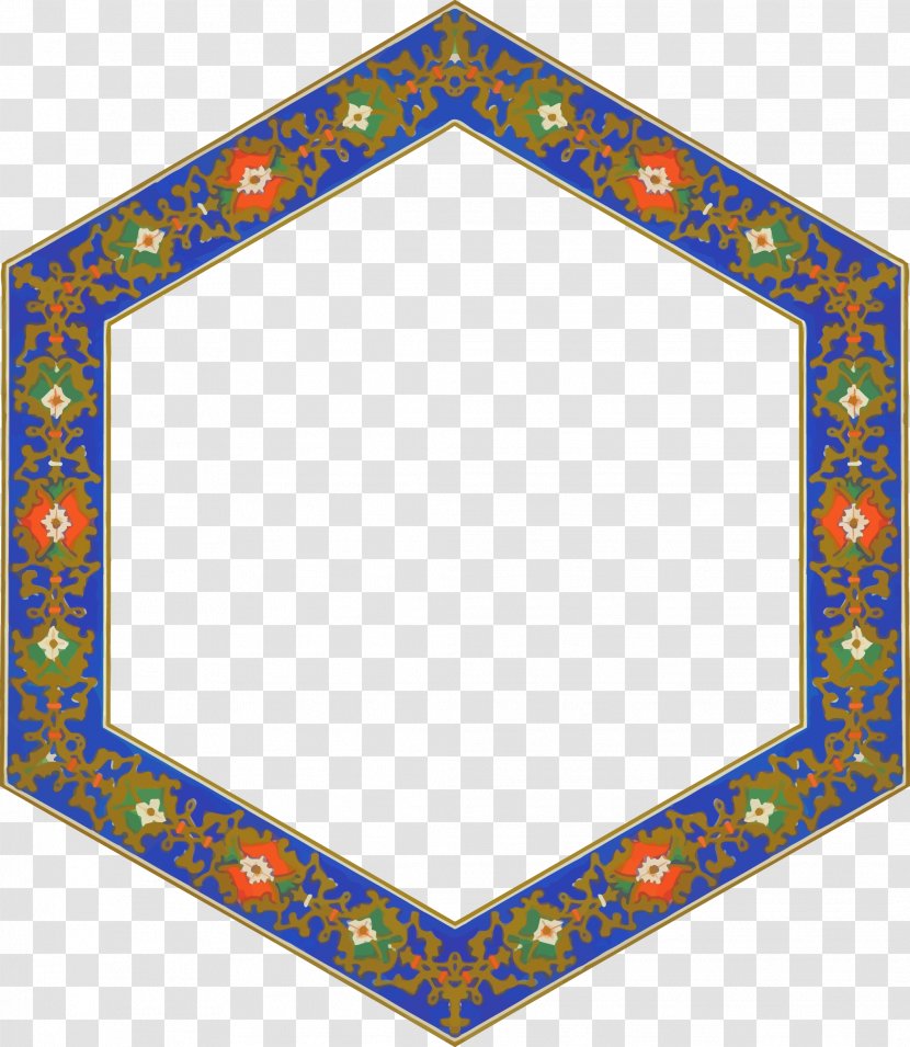 Picture Frames Hexagonal Tiling Clip Art - Border Frame Transparent PNG