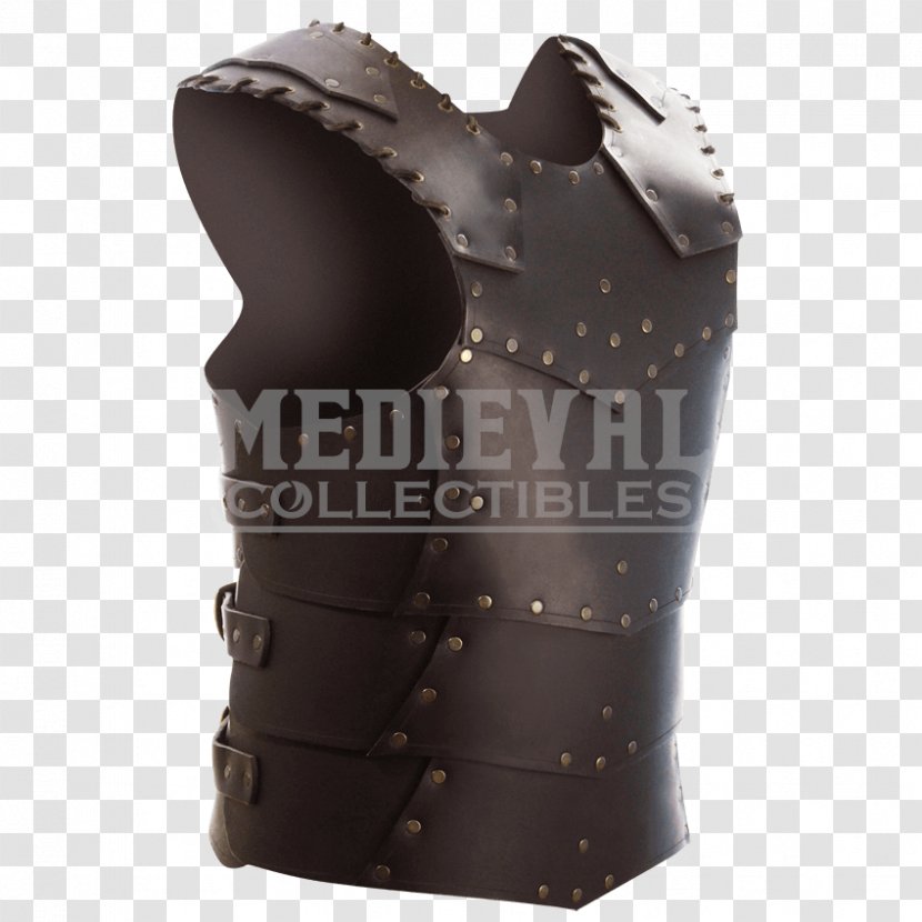 レザーアーマー Leather Clothing Costume Body Armor - Spaulder - Medieval Transparent PNG