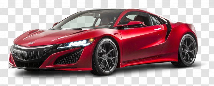 2017 Acura NSX Sports Car Honda - Personal Luxury - Red Transparent PNG