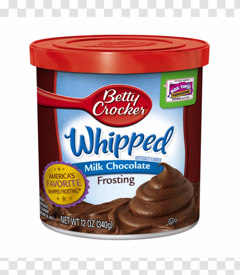 Frosting & Icing Fudge Cake Cream Milk Layer - Betty Crocker Transparent PNG