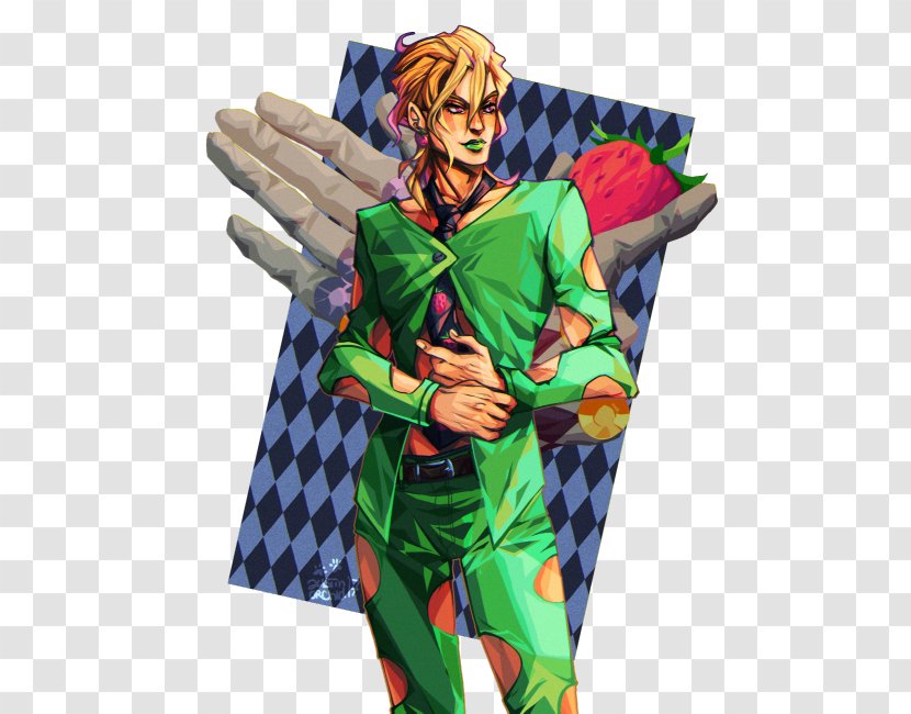 The Silence Of Woods Hirohiko Araki Golden Wind Love Through All Eternity Strawberry - Fictional Character Transparent PNG
