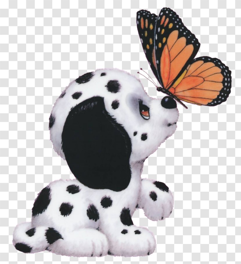 Butterfly Embroidery Paper Dalmatian Dog Appliqué Transparent PNG