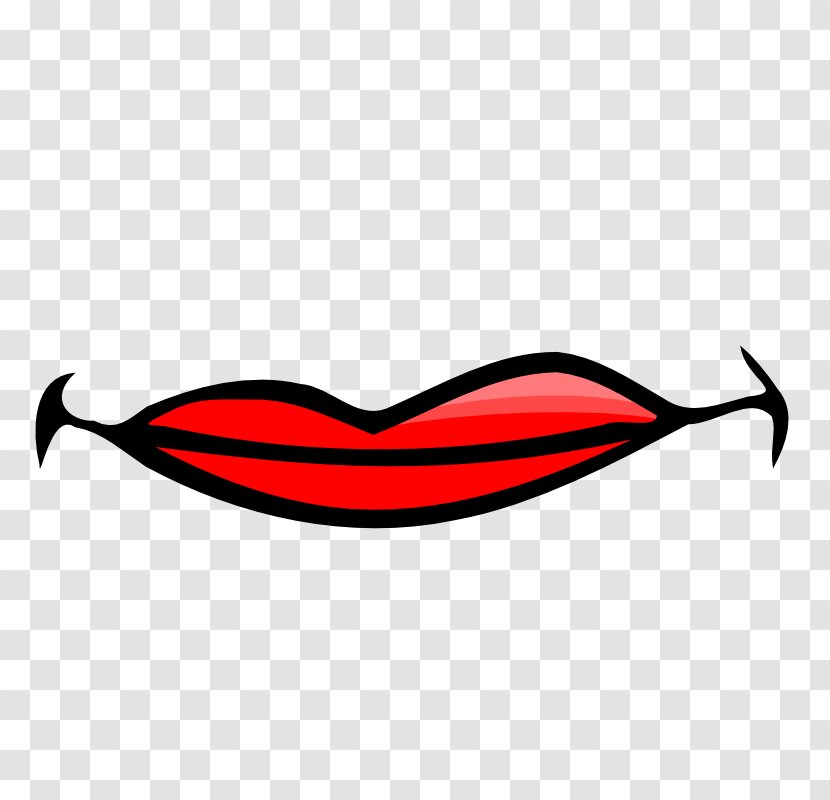 Lip Mouth Smile Clip Art - Red - Smiling Heart Clipart Transparent PNG