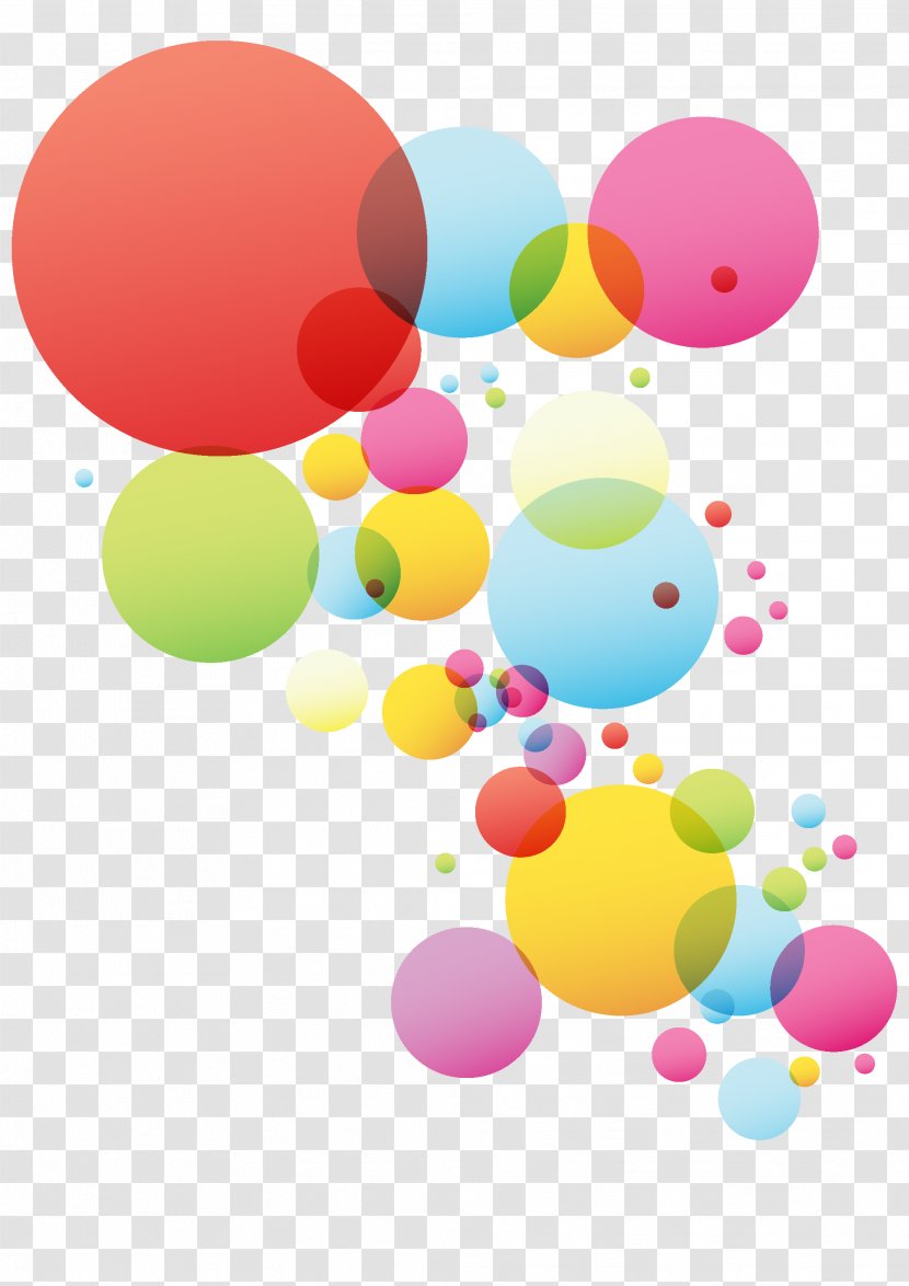 Circle Color Clip Art - Orange - Colored Circles Bubble Vector Material Transparent PNG