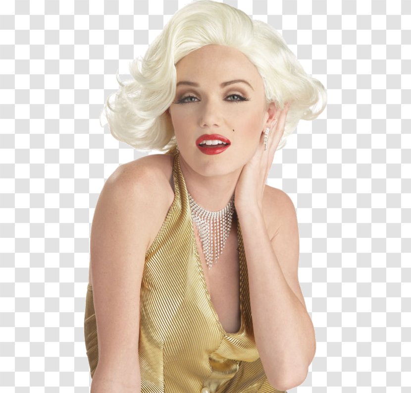 White Dress Of Marilyn Monroe Costume Disguise Wig - Watercolor - Marlyn Transparent PNG