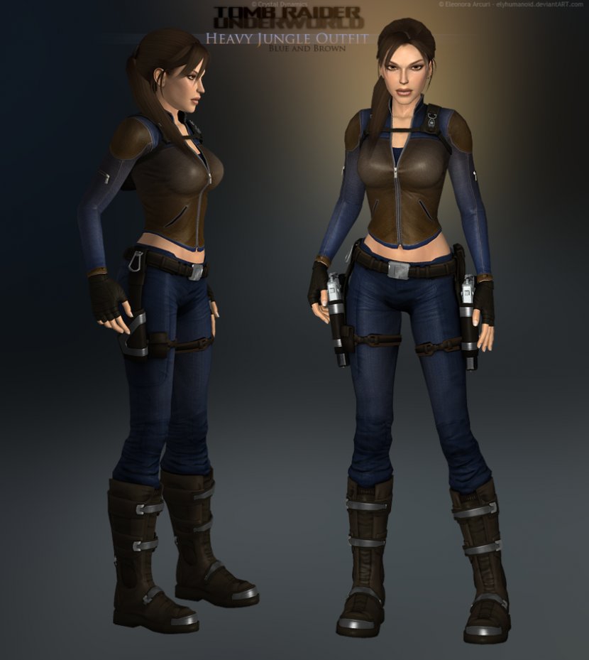 Tomb Raider: Underworld Raider Chronicles Lara Croft Art - Action Figure Transparent PNG
