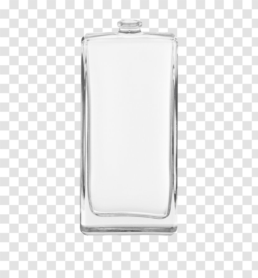Silver Rectangle - Flask - Verre Transparent PNG