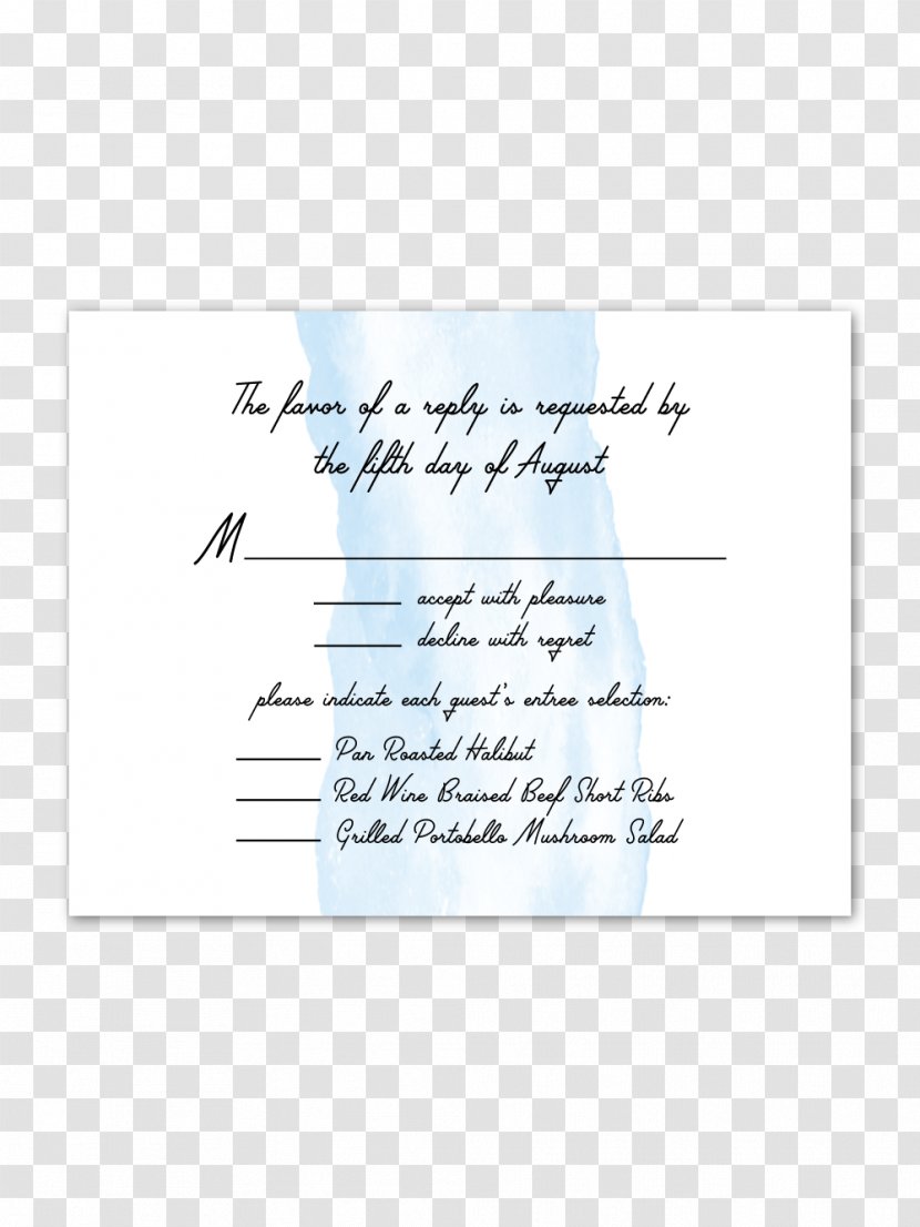 Paper Wedding Invitation RSVP Watercolor Painting - Tree - Envelope Transparent PNG