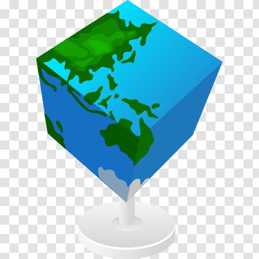 Earth Computer Graphics - Creativity - Blue Three-dimensional Model Transparent PNG
