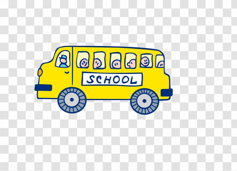 School Bus - Cartoon - Gratis Transparent PNG