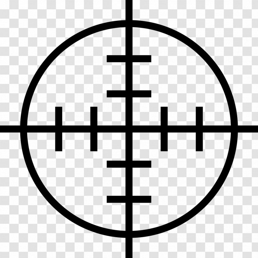 Shooting Target Gun Weapon Reticle - Flower - Vector Transparent PNG