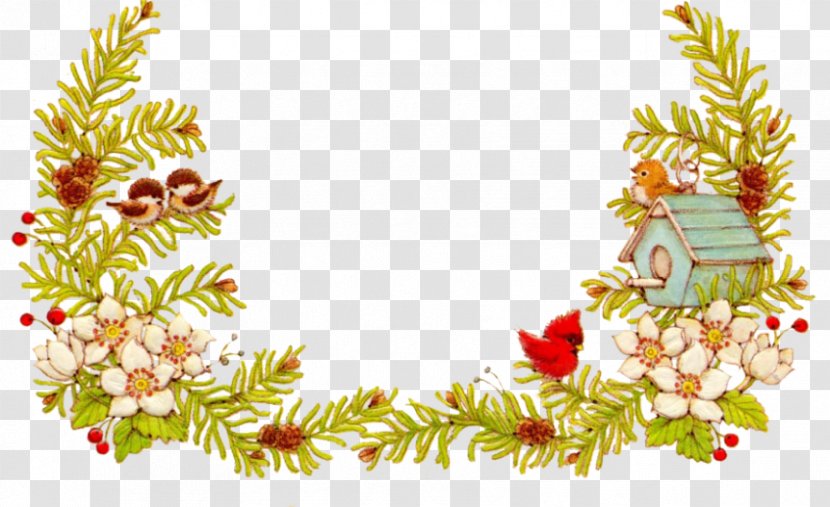 Floral Design Christmas Ornament Pine - Decoration - Ded Transparent PNG