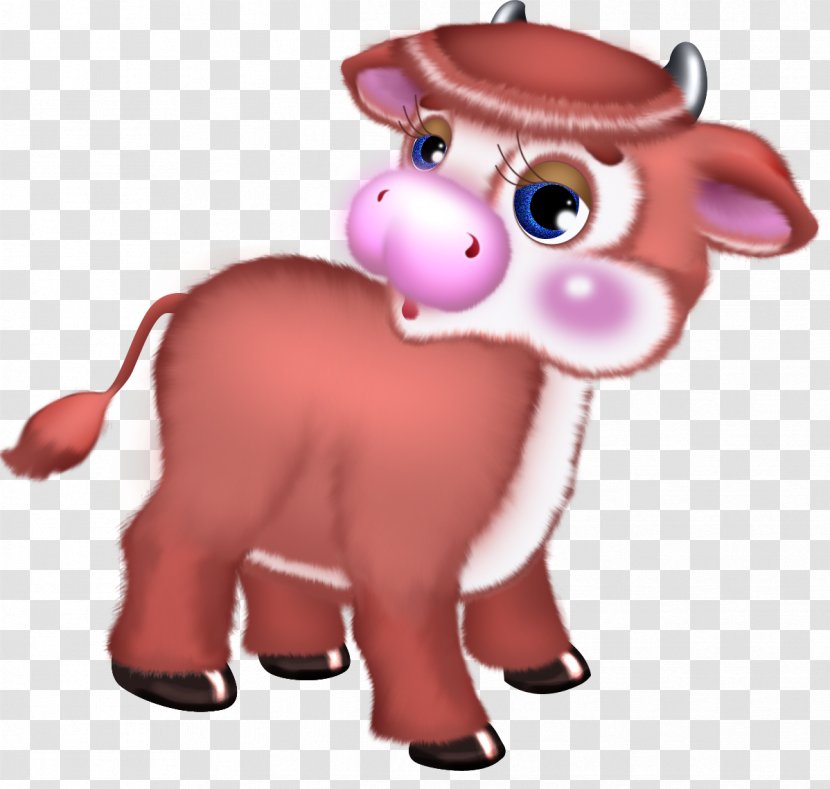 Cattle Piglet Winnie The Pooh Clip Art - Mammal - Cute Cow Free Clipart Transparent PNG