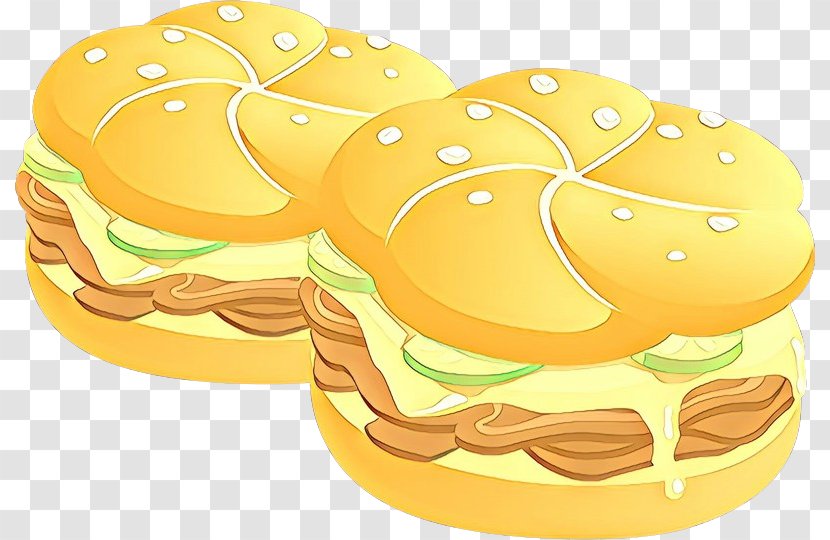 Yellow Clip Art Food Cheeseburger Baked Goods - Cuisine Transparent PNG