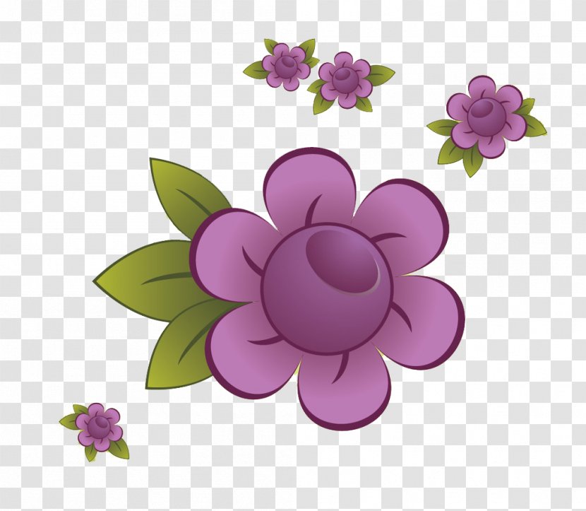 Violet Designer - Flowering Plant - Purple Flower Design Transparent PNG