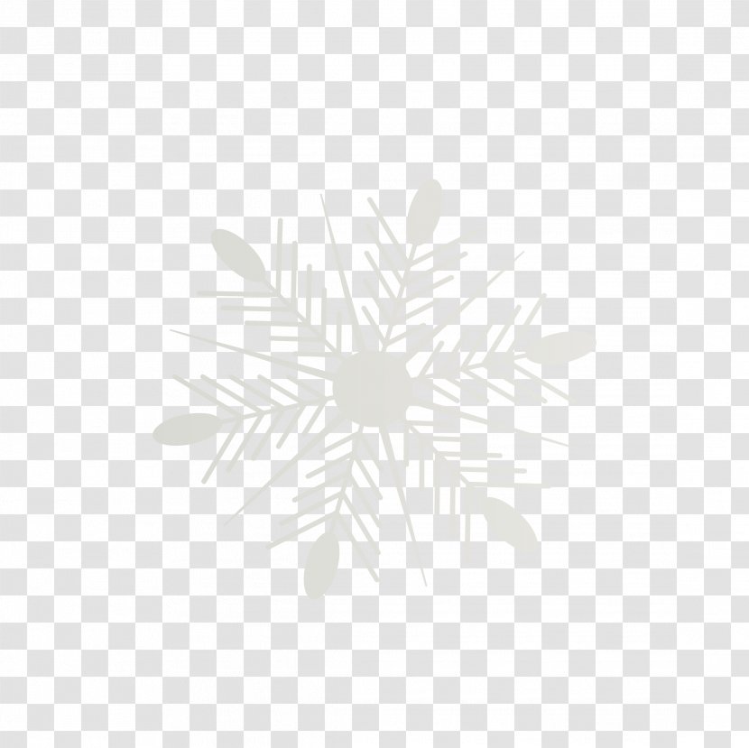 White Symmetry Pattern - Snowflake Transparent PNG