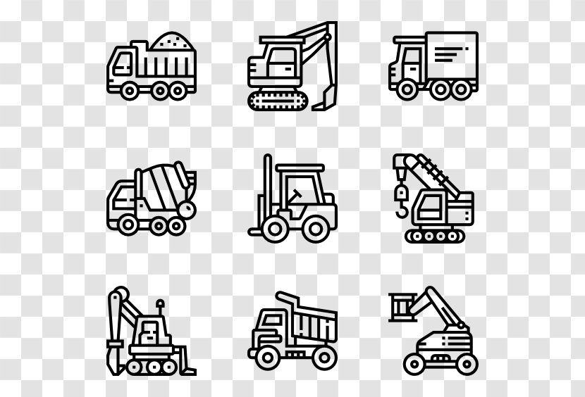 Icon Design Share Clip Art - Web - Construction Vehicles Transparent PNG