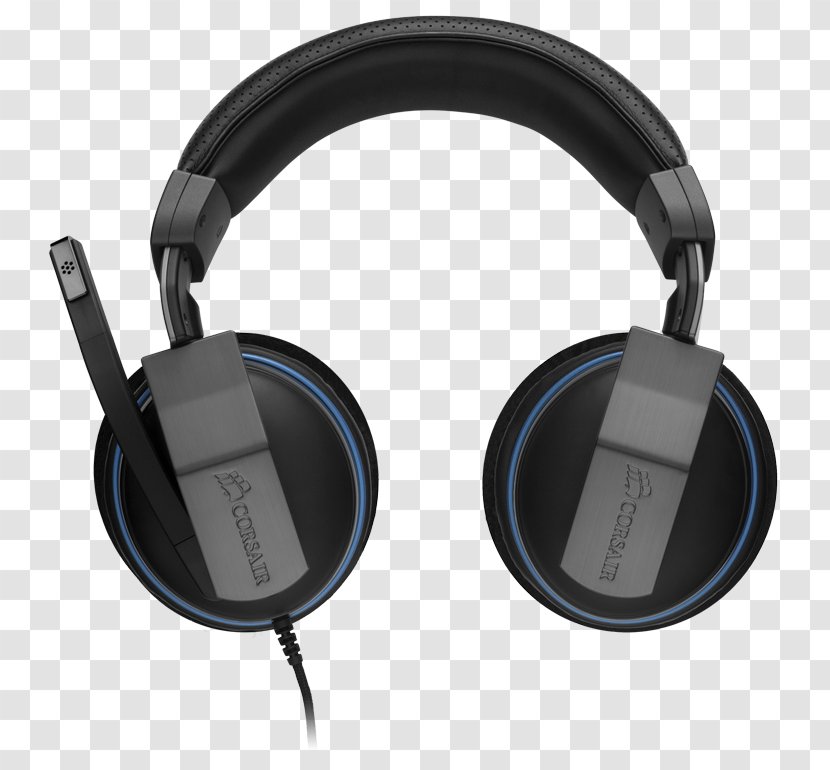 Headset Headphones Corsair Components Microphone 7.1 Surround Sound - Audio - Gaming Product Transparent PNG