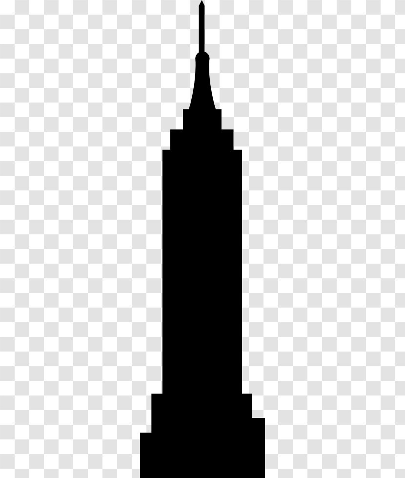 Empire State Building Silhouette Clip Art - Symmetry Transparent PNG