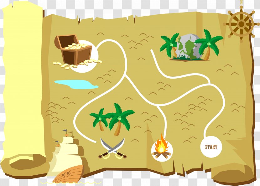 Treasure Island Map - Looking For Maps Transparent PNG