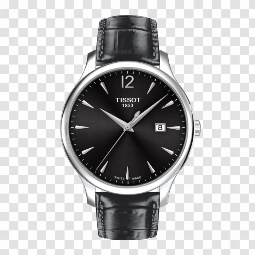 Tissot Watch Quartz Clock Leather - Bracelet Transparent PNG